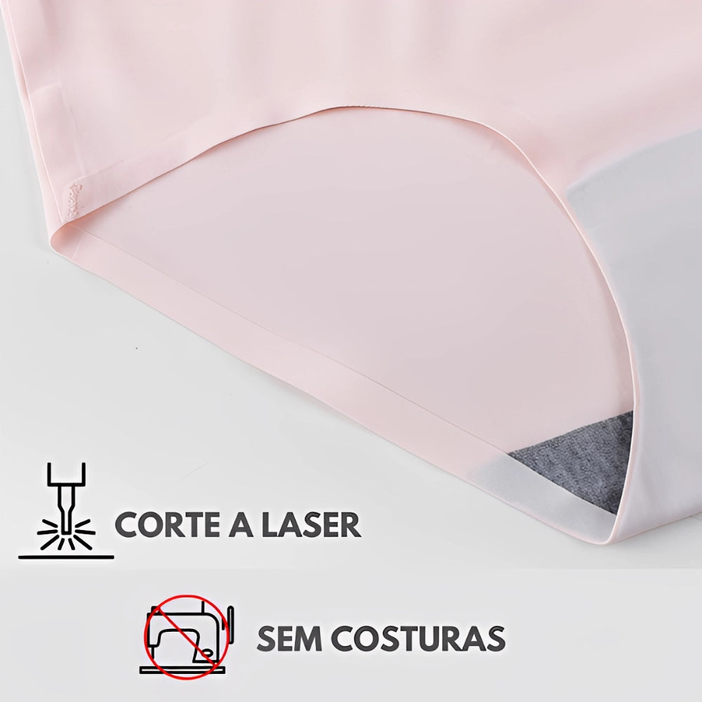 Calcinha Confortável Sem Costuras Daisy - Kit 10 peças