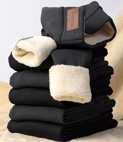 Calça Legging Térmica Forrada Com Lã