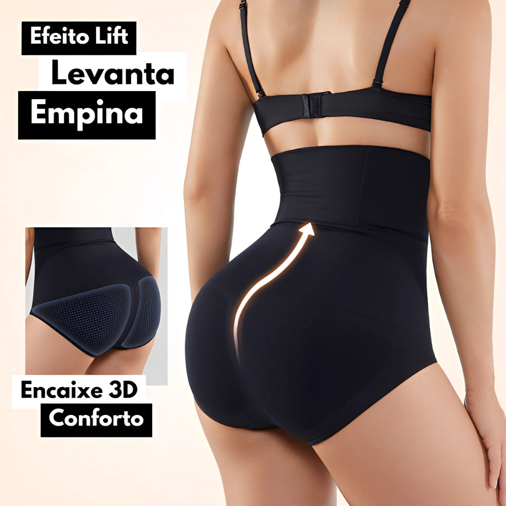 Calcinha De Compressão Modeladora Cintura Alta Emerald - Kit 2 Peças