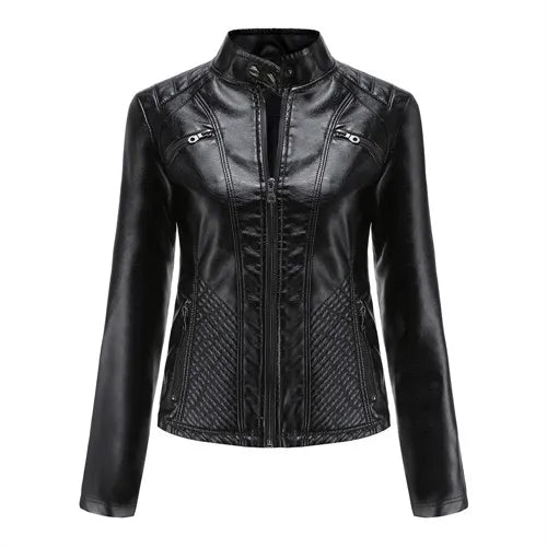 Jaqueta Feminina em Couro Genuino